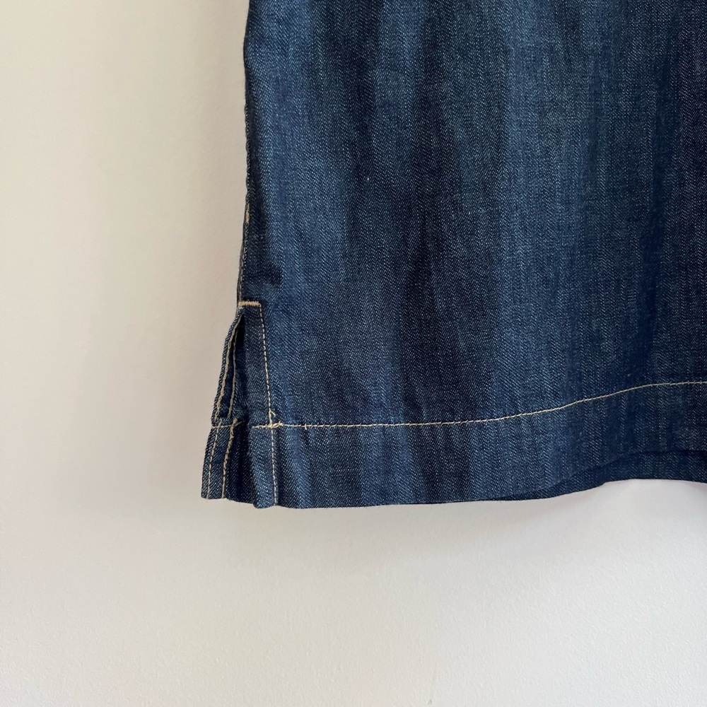 NWT Lauren Ralph Lauren Black Label Denim Shift Shirt Dress in Indigo Blue, XXL - Picture 5 of 12